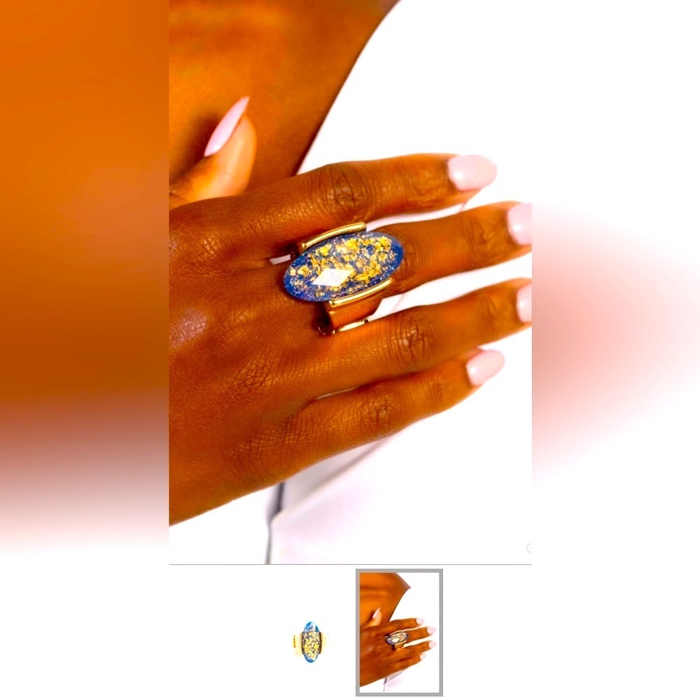 🔥🔵🔥 “SHIMMERY SOVEREIGN” BLUE RING ~ PAPARAZZI❗️🔥🔵🔥 - Picture 4 of 4